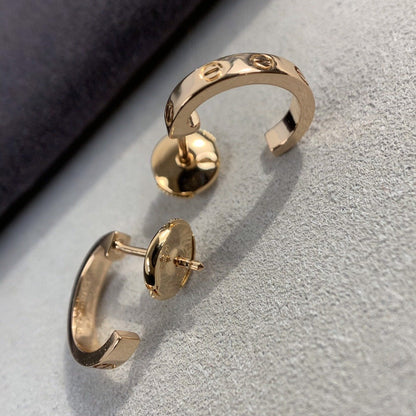 [Vintora]LOVE EARRINGS 2.65MM PINK GOLD