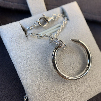 [Vintora]JUSTE NECKLACE SILVER DIAMONDS