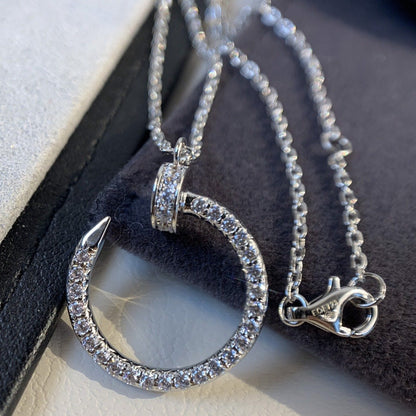 [Vintora]JUSTE NECKLACE SILVER DIAMONDS