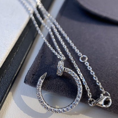 [Vintora]JUSTE NECKLACE SILVER DIAMONDS
