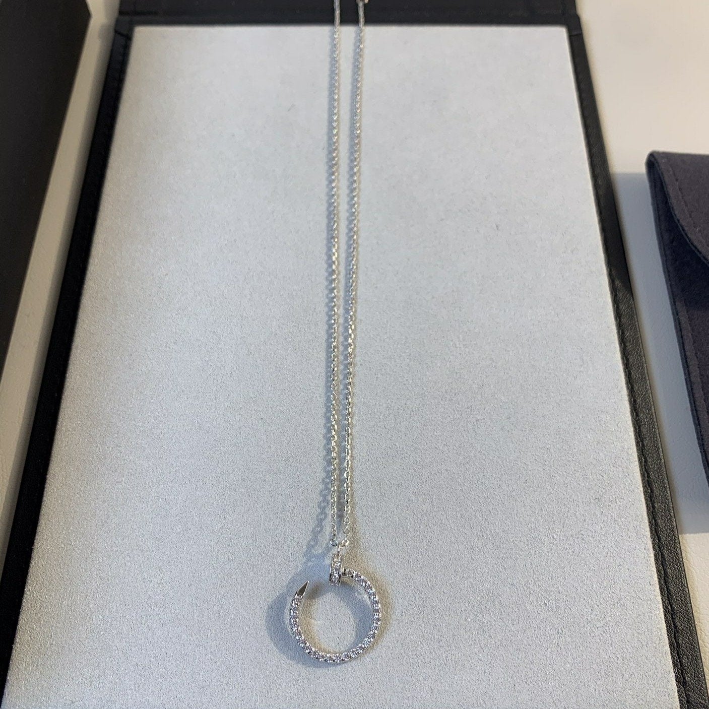 [Vintora]JUSTE NECKLACE SILVER DIAMONDS