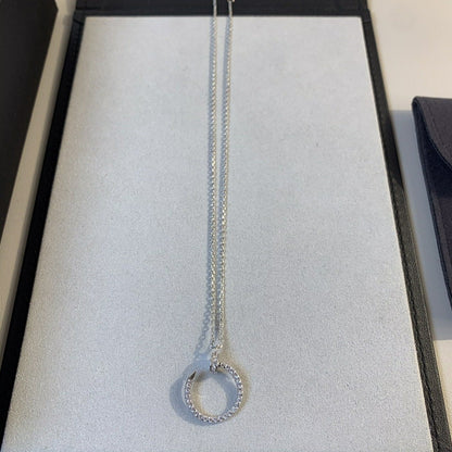 [Vintora]JUSTE NECKLACE SILVER DIAMONDS