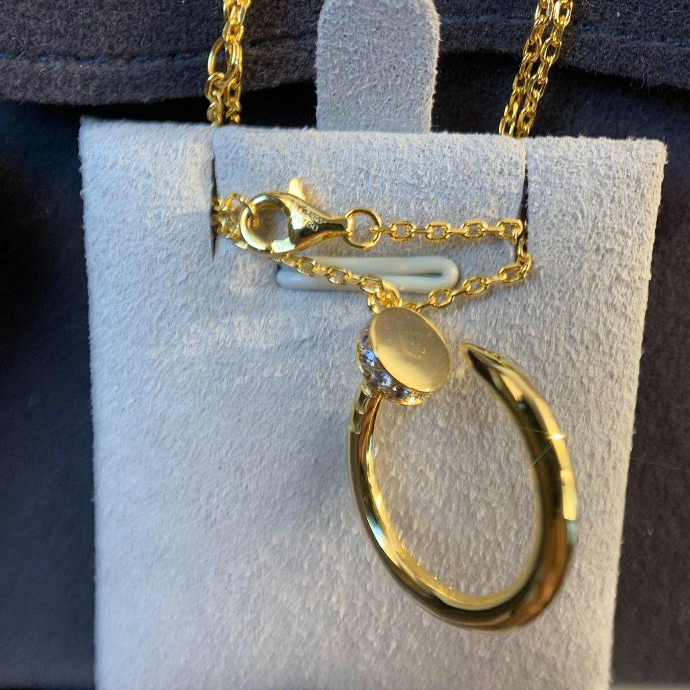 [Vintora]JUSTE NECKLACE GOLD DIAMONDS