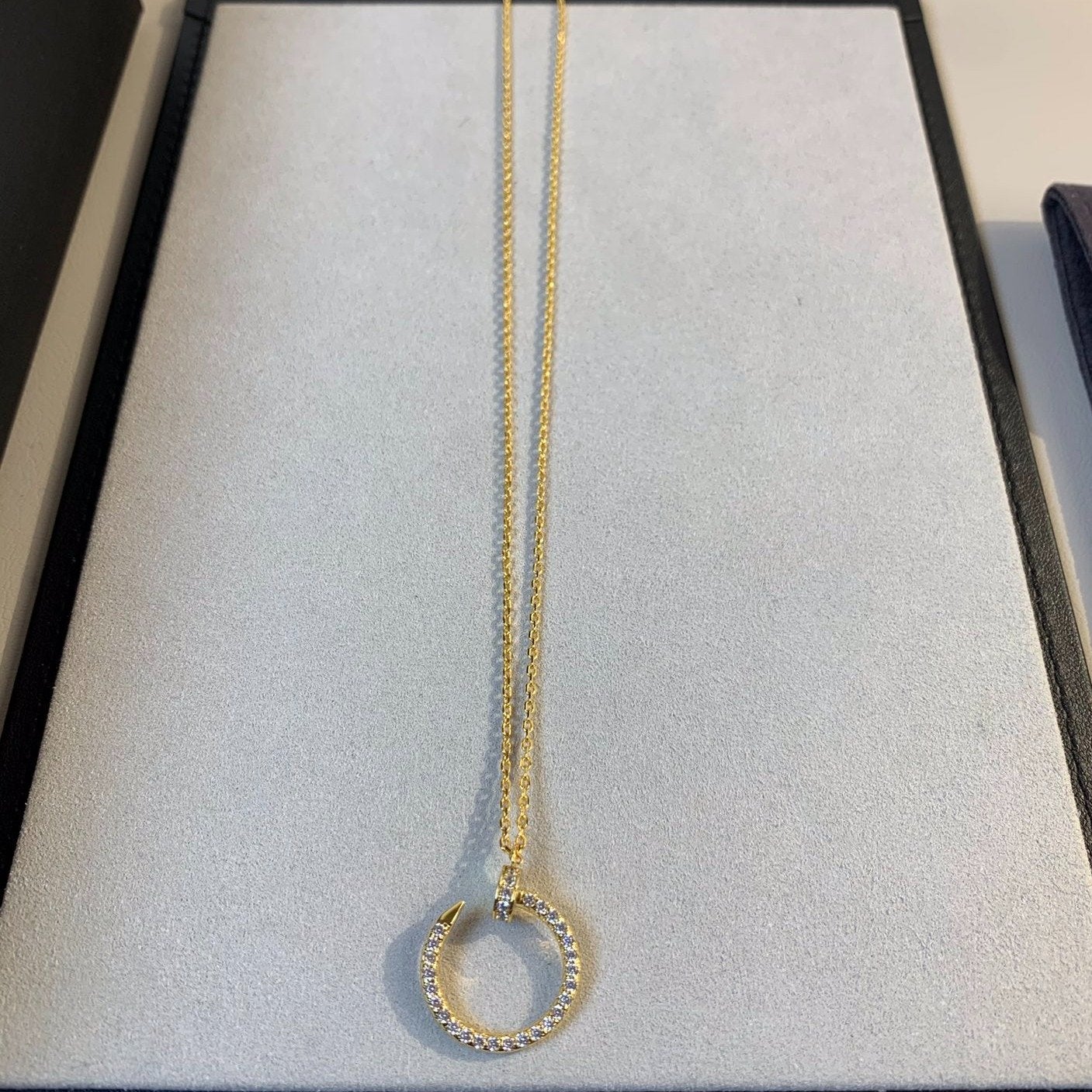 [Vintora]JUSTE NECKLACE GOLD DIAMONDS