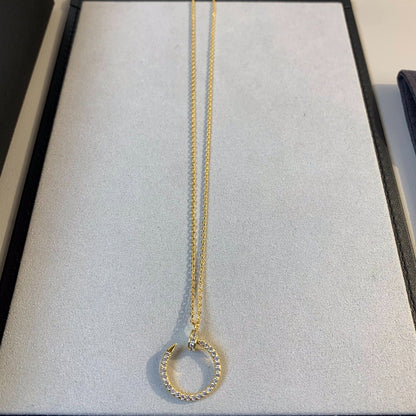 [Vintora]JUSTE NECKLACE GOLD DIAMONDS
