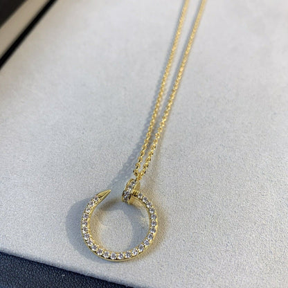 [Vintora]JUSTE NECKLACE GOLD DIAMONDS
