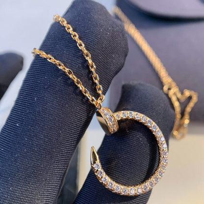 [Vintora]JUSTE NECKLACE PINK GOLD DIAMONDS