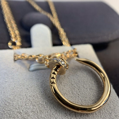 [Vintora]JUSTE NECKLACE PINK GOLD DIAMONDS