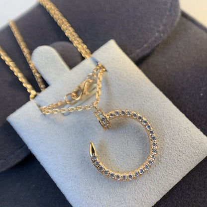 [Vintora]JUSTE NECKLACE PINK GOLD DIAMONDS