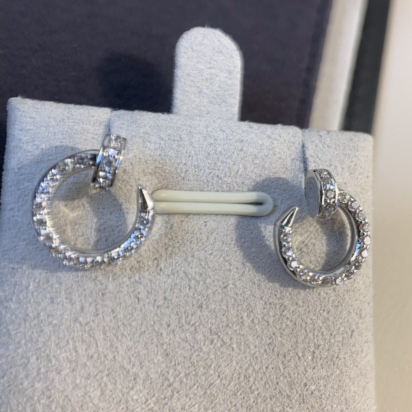 [Vintora]JUSTE EARRINGS SILVER DIAMONDS