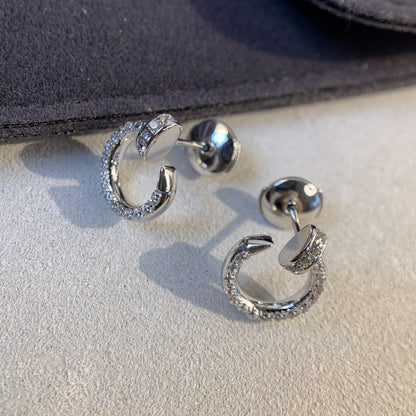 [Vintora]JUSTE EARRINGS SILVER DIAMONDS
