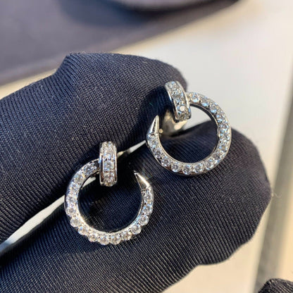 [Vintora]JUSTE EARRINGS SILVER DIAMONDS