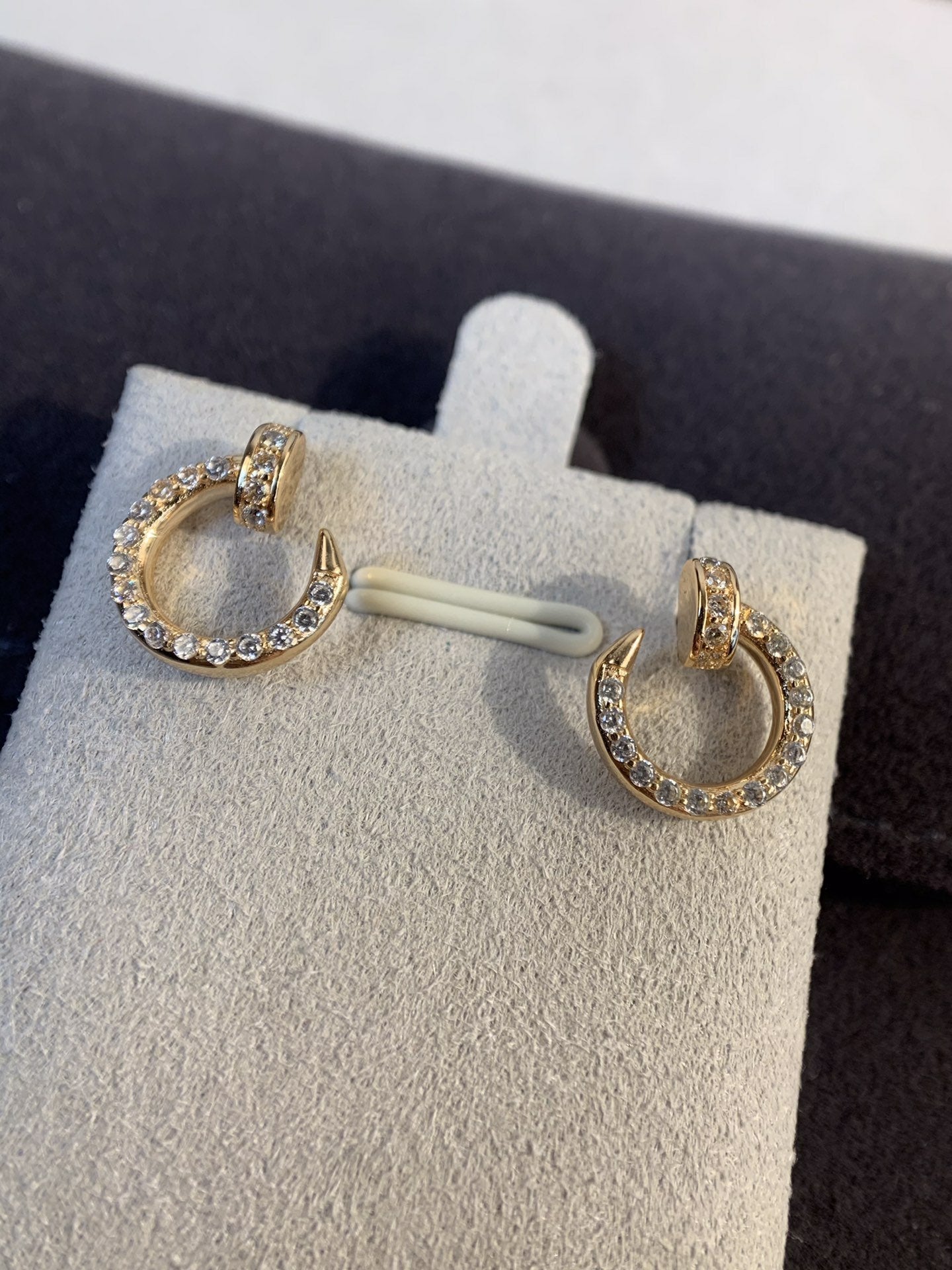 [Vintora]JUSTE EARRINGS GOLD DIAMONDS