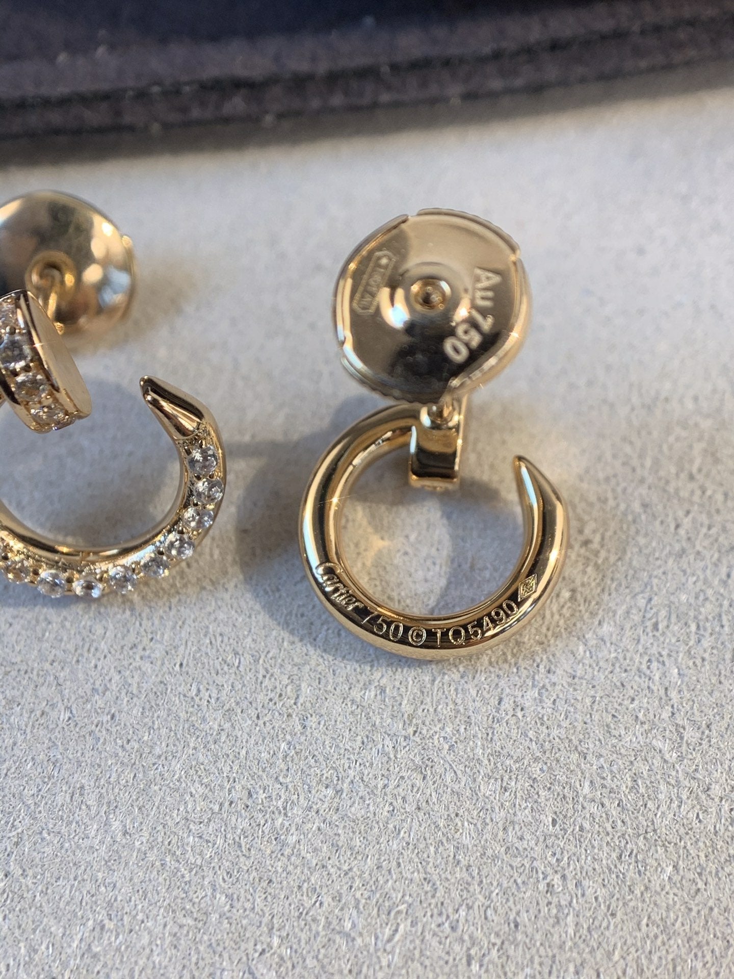[Vintora]JUSTE EARRINGS GOLD DIAMONDS