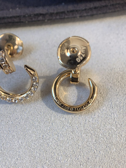 [Vintora]JUSTE EARRINGS GOLD DIAMONDS