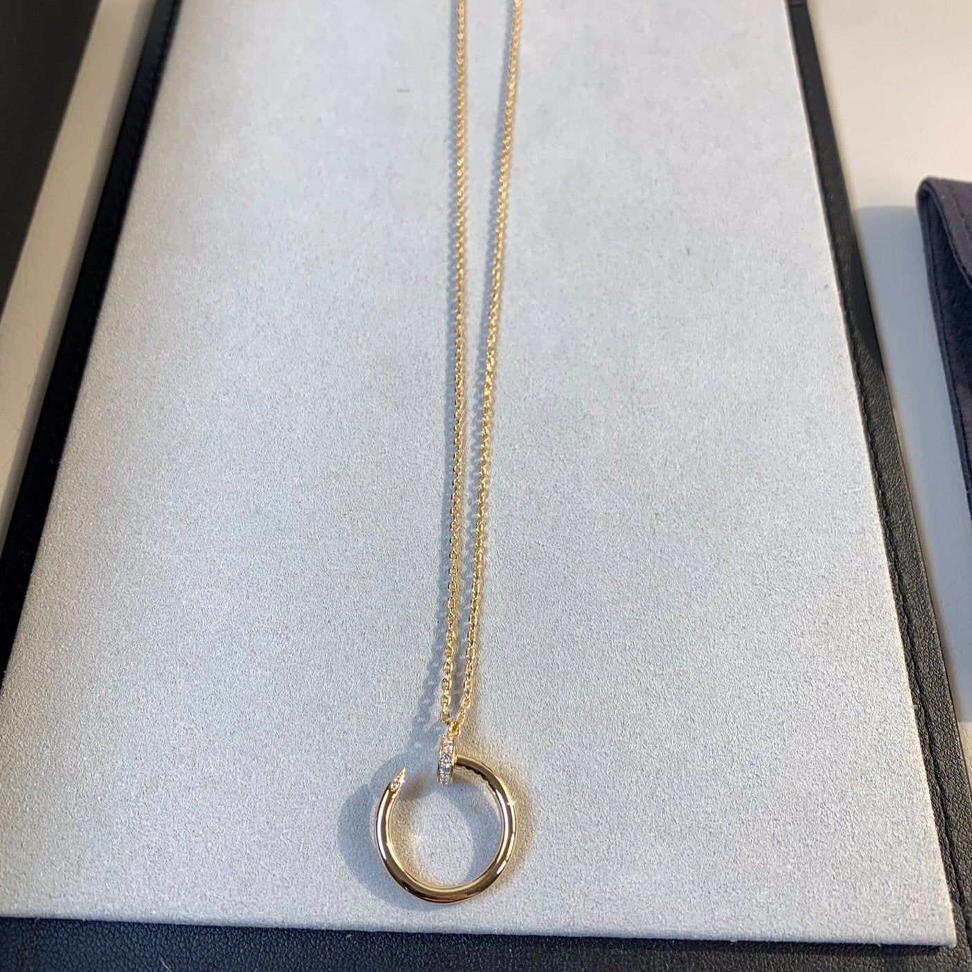 [Vintora]JUSTE NECKLACE PINK GOLD