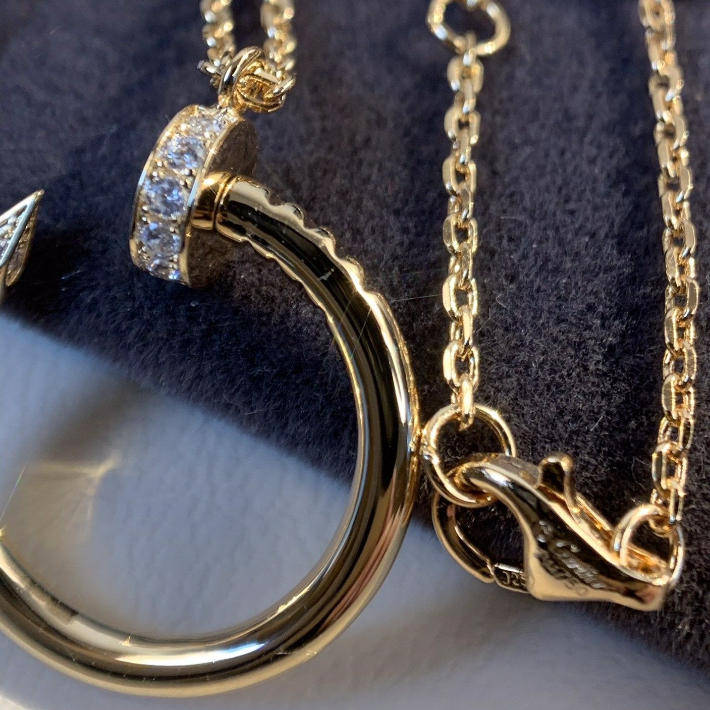 [Vintora]JUSTE NECKLACE PINK GOLD