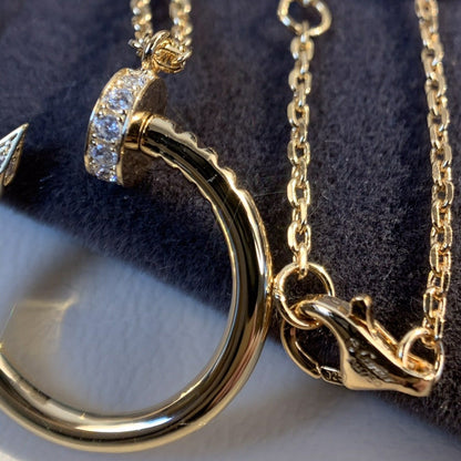 [Vintora]JUSTE NECKLACE PINK GOLD
