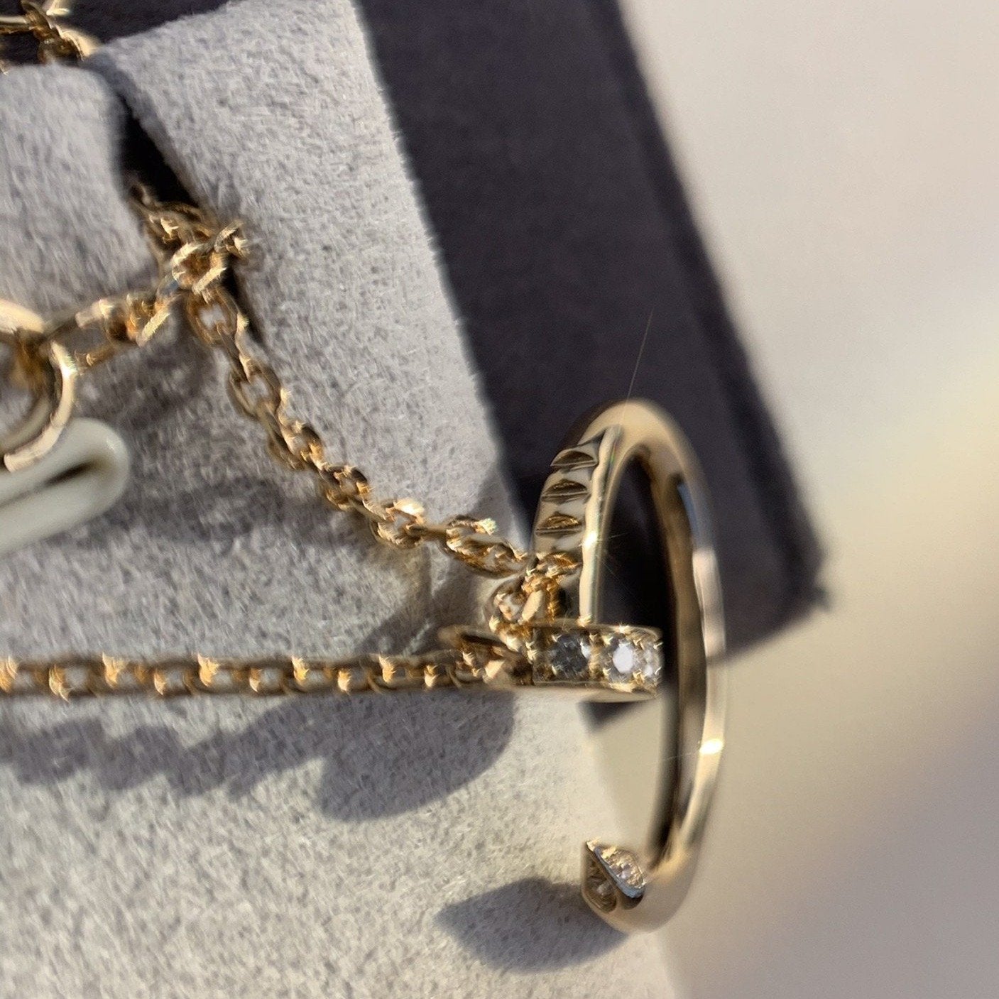 [Vintora]JUSTE NECKLACE PINK GOLD