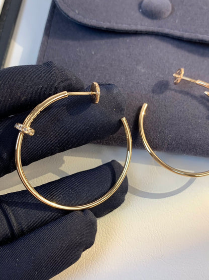 [Vintora]JUSTE EARRINGS GOLD DIAMONDS 1.8MM