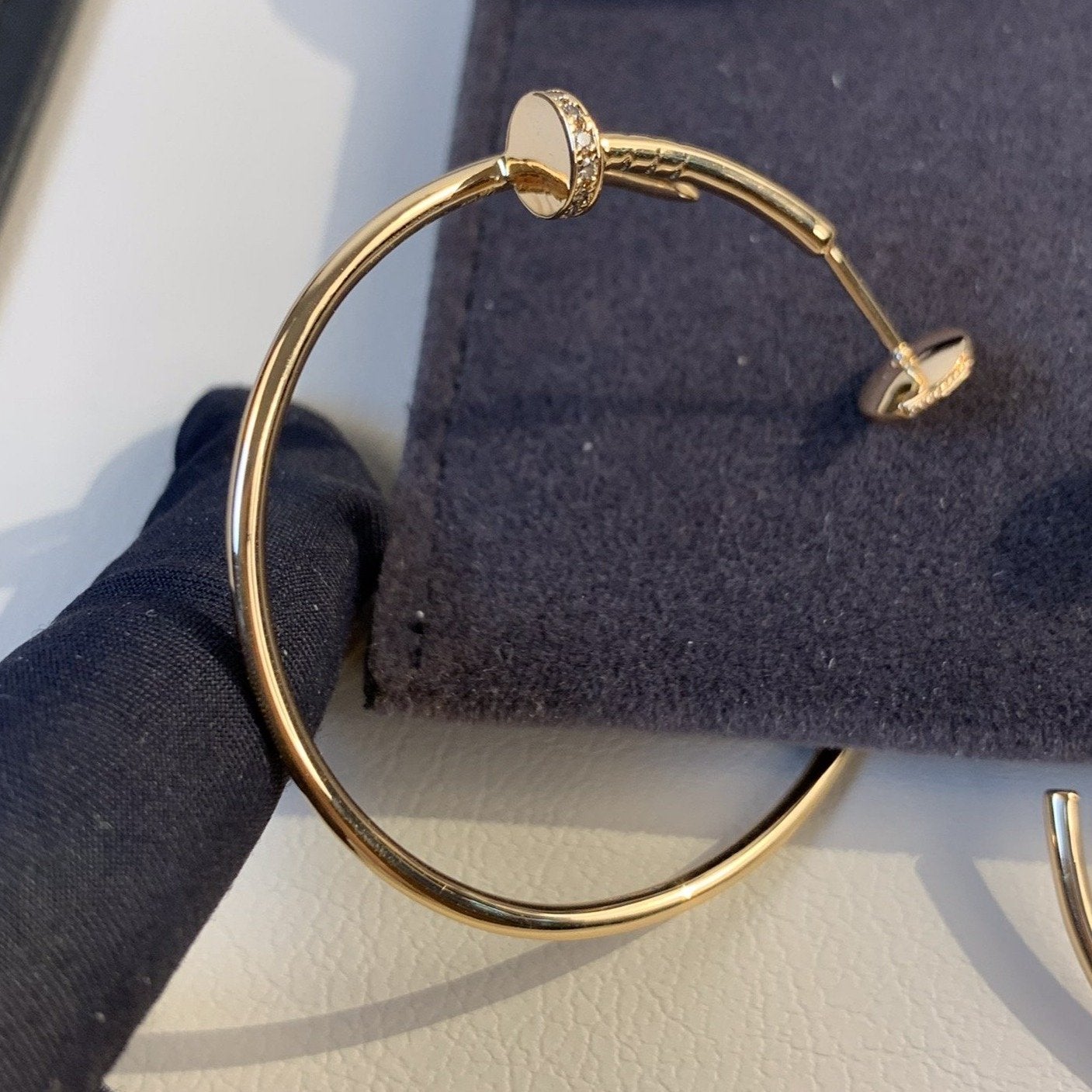[Vintora]JUSTE EARRINGS GOLD DIAMONDS 1.8MM