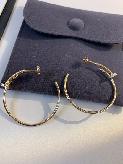 [Vintora]JUSTE EARRINGS GOLD DIAMONDS 1.8MM