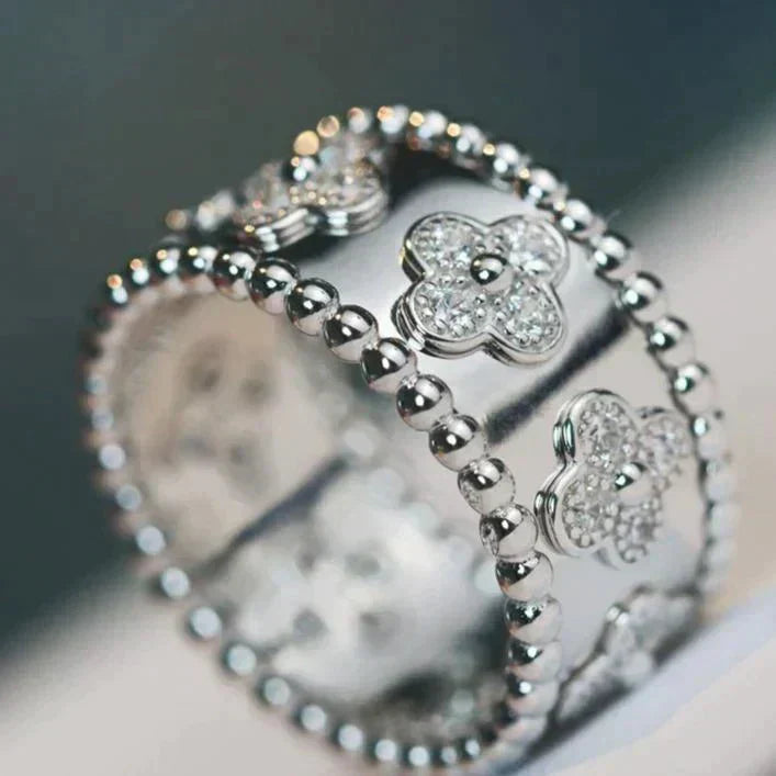 [Vintora]CLOVER KALEIDOSCOPE RING 10MM