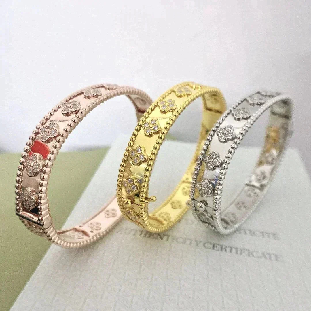 [Vintora]CLOVER BRACELET 8MM DIAMONDS