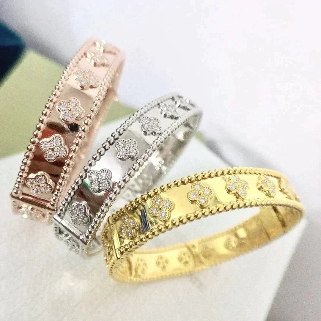 [Vintora]CLOVER BRACELET 8MM DIAMONDS