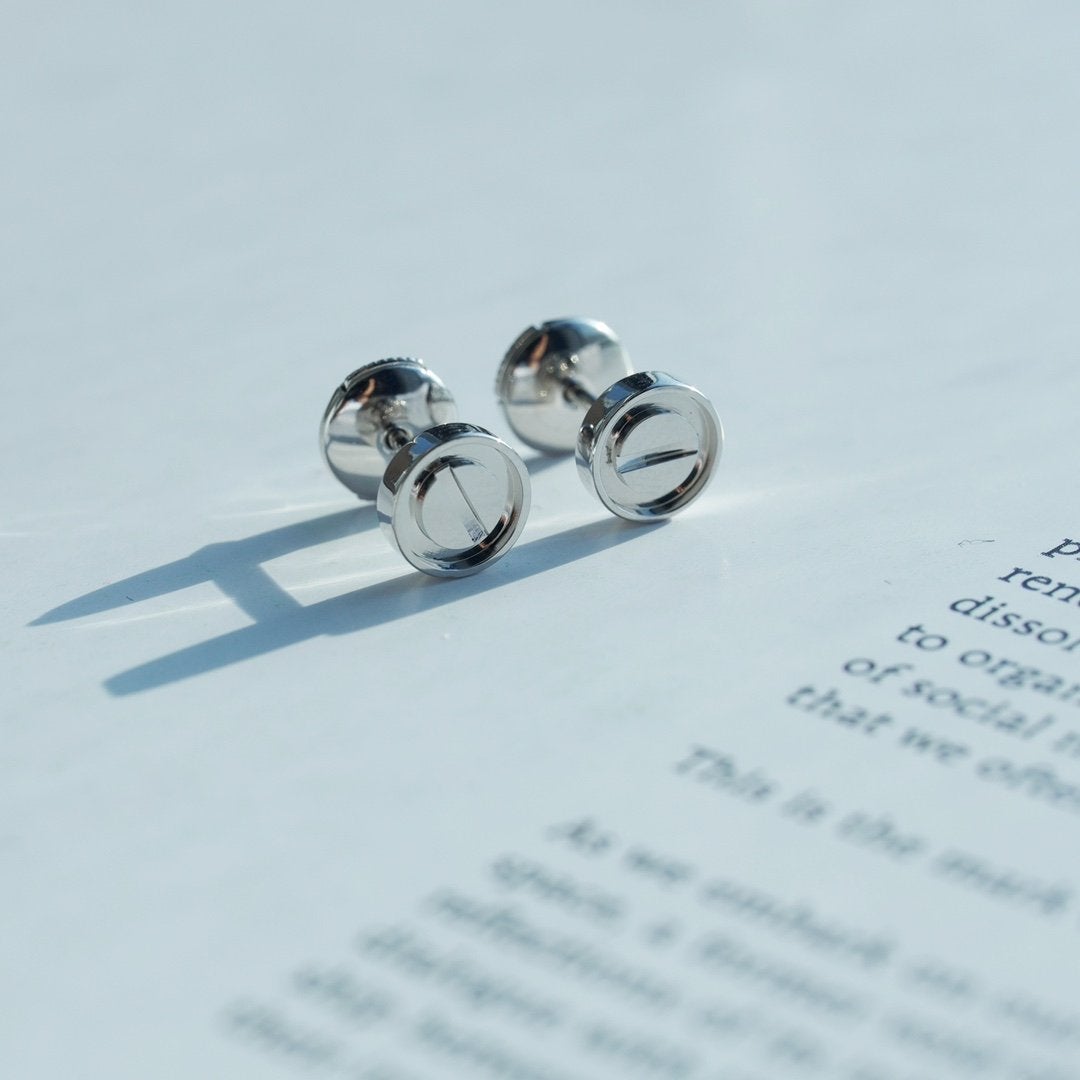 [Vintora]LOVE EARRINGS SILVER 10MM