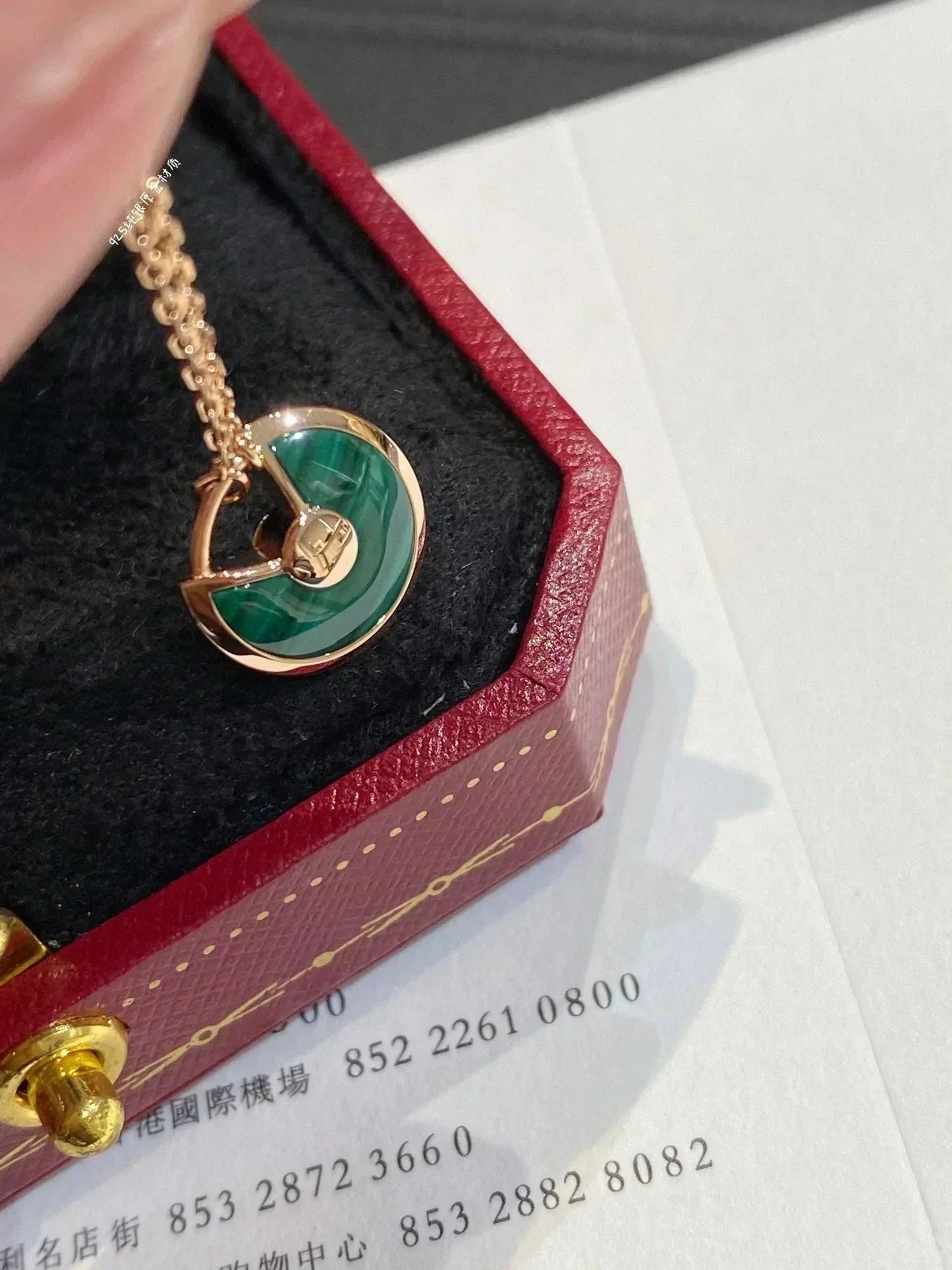 [Vintora]AMULETTE Vintora GOLD MALACHITE NECKLACE