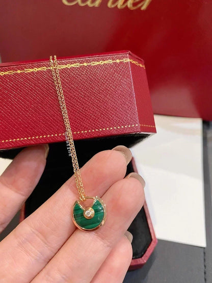 [Vintora]AMULETTE Vintora GOLD MALACHITE NECKLACE