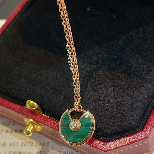 [Vintora]AMULETTE Vintora GOLD MALACHITE NECKLACE
