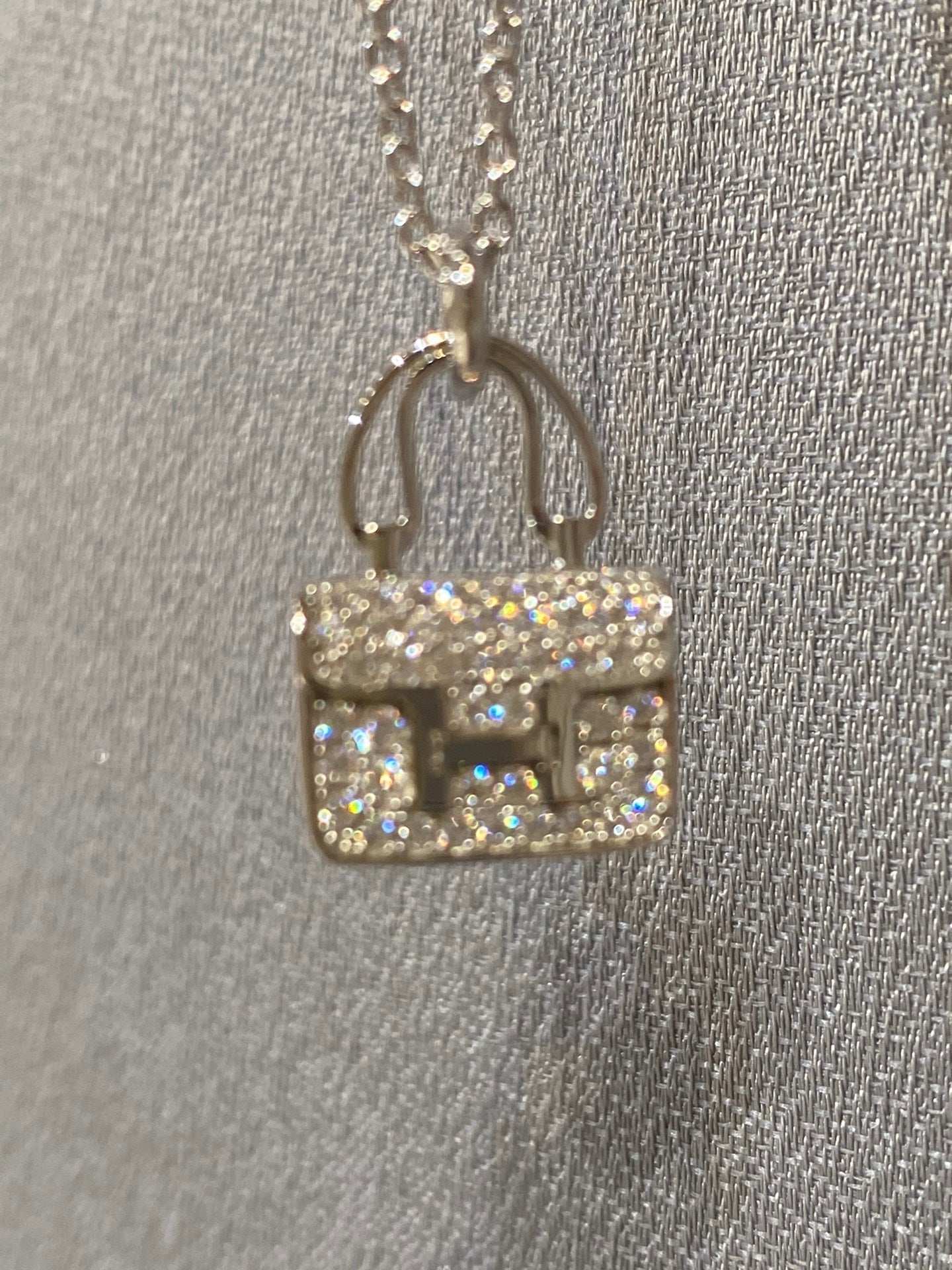 [Vintora]CONSTANCE PEDANT DIAMOND NECKLACE