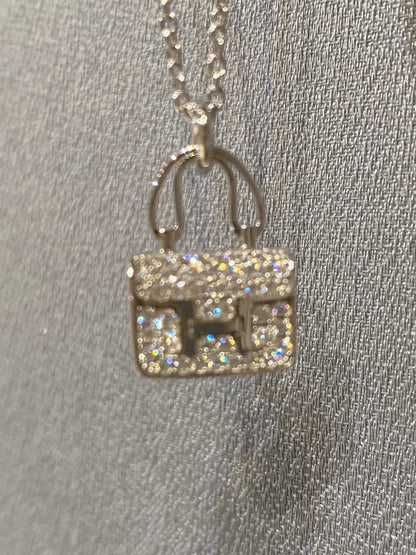 [Vintora]CONSTANCE PEDANT DIAMOND NECKLACE