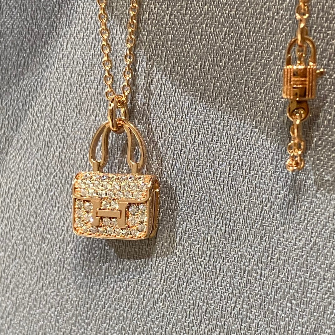 [Vintora]CONSTANCE PEDANT DIAMOND NECKLACE