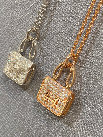 [Vintora]CONSTANCE PEDANT DIAMOND NECKLACE