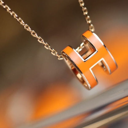 [Vintora]POP H PEDANT PINK GOLD