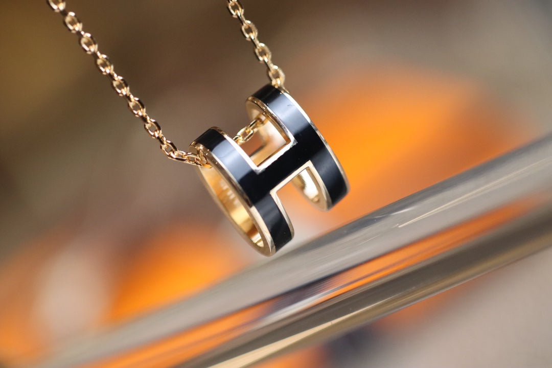 [Vintora]POP H PEDANT PINK GOLD