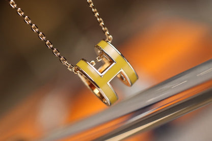 [Vintora]POP H PEDANT PINK GOLD