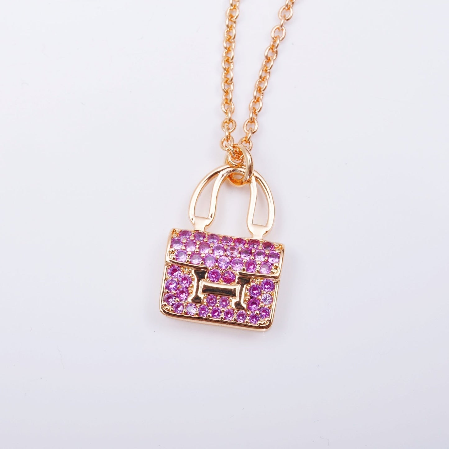 [Vintora]CONSTANCE PEDANT PURPLE DIAMOND NECKLACE