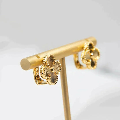 [Vintora]CLOVER MEDIUM 1 MOTIFS LASER EARRINGS