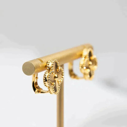 [Vintora]CLOVER MEDIUM 1 MOTIFS LASER EARRINGS