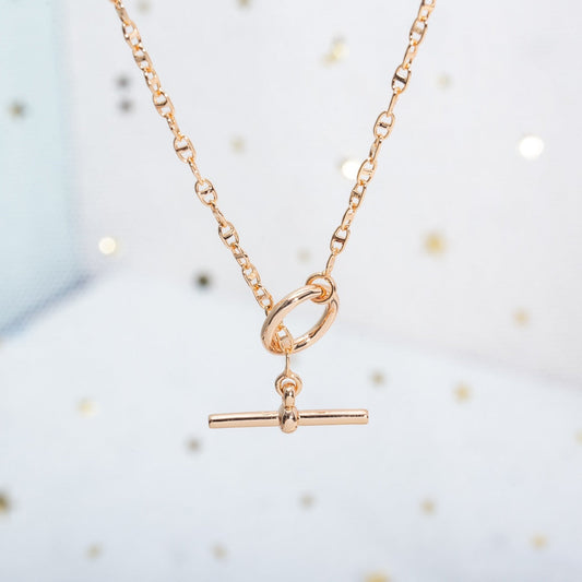[Vintora]ECHAPPEE NECKLACE PINK GOLD