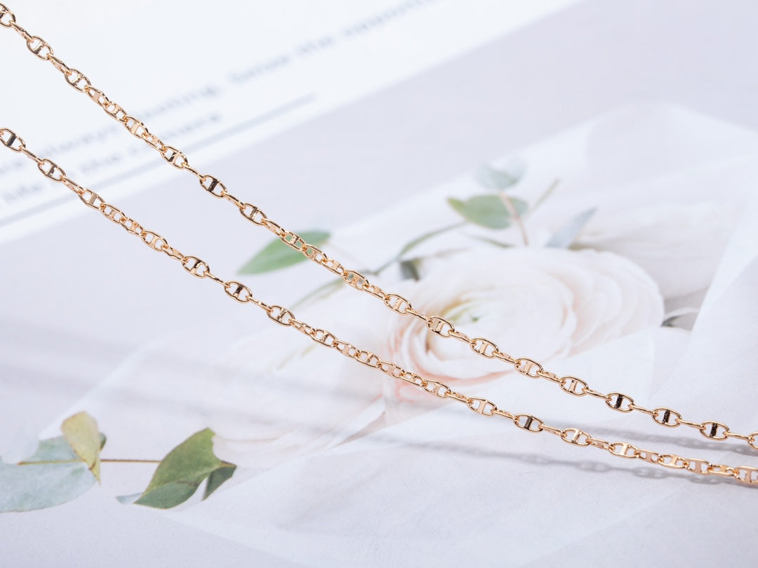 [Vintora]ECHAPPEE NECKLACE PINK GOLD