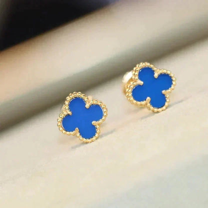 [Vintora]CLOVER MINI 9.5MM TURQUOISE EARRINGS