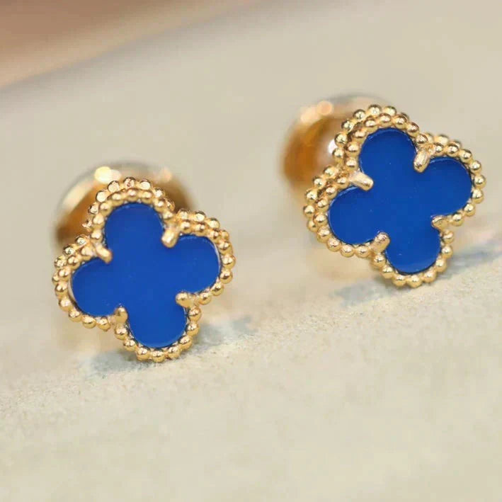 [Vintora]CLOVER MINI 9.5MM TURQUOISE EARRINGS