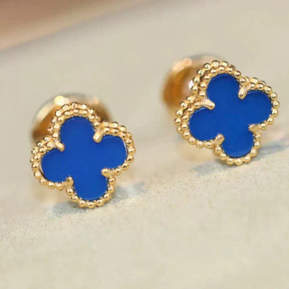 [Vintora]CLOVER MINI 9.5MM TURQUOISE EARRINGS