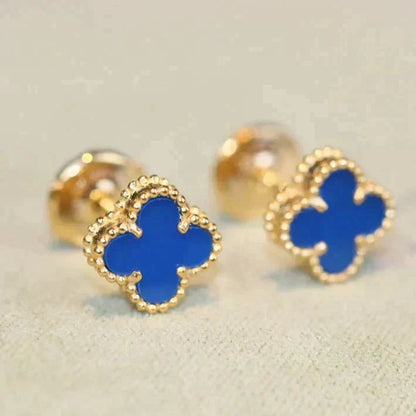 [Vintora]CLOVER MINI 9.5MM TURQUOISE EARRINGS