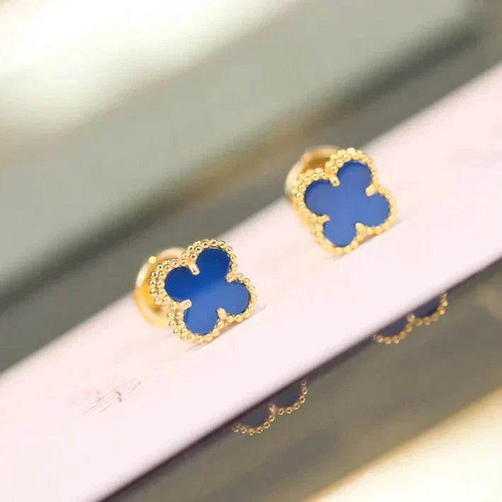[Vintora]CLOVER MINI 9.5MM TURQUOISE EARRINGS